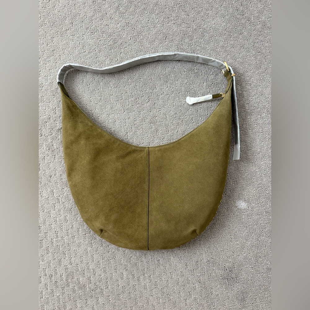 Madewell Suede Essentials Slouch Hobo Bag in Aged Olive - Picture 5 of 12